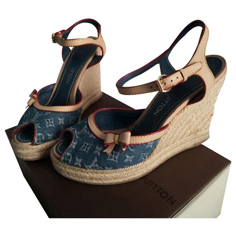 louis vuitton sandalen dames|louis vuitton denim sandals.